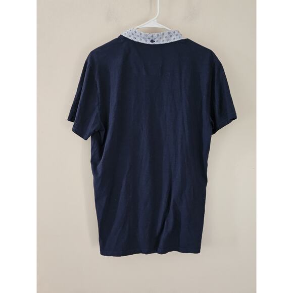 Guide London Men's Small Polo Shirt Navy Blue Collar - Picture 3 of 5